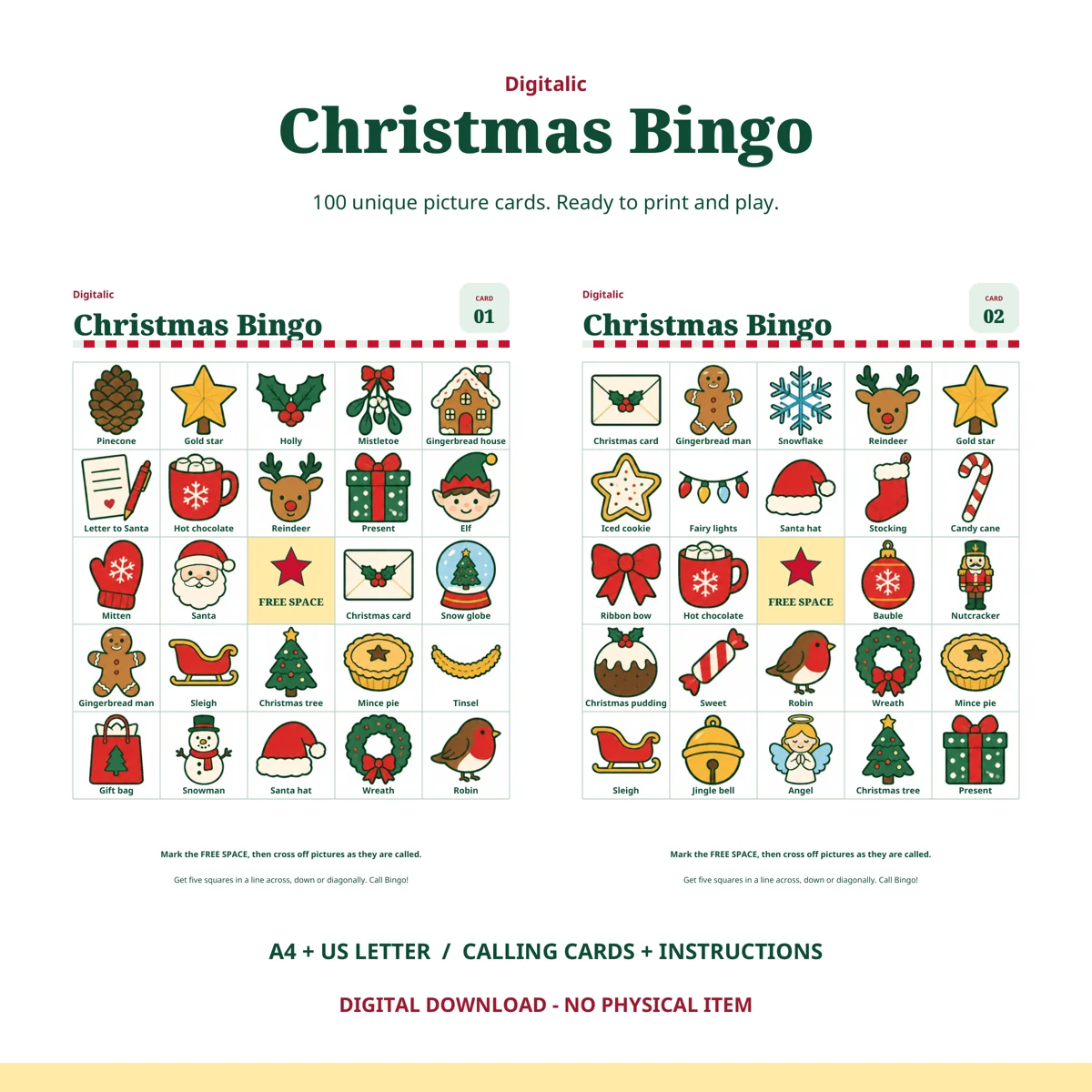 Christmas Bingo game preview